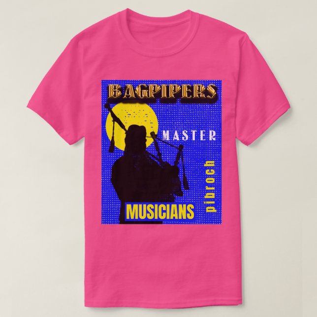 Bagpipers Master Musician 12 T Shirt (Design framsida)