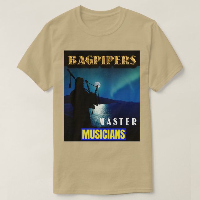 Bagpipers Master Musician 3 T Shirt (Design framsida)