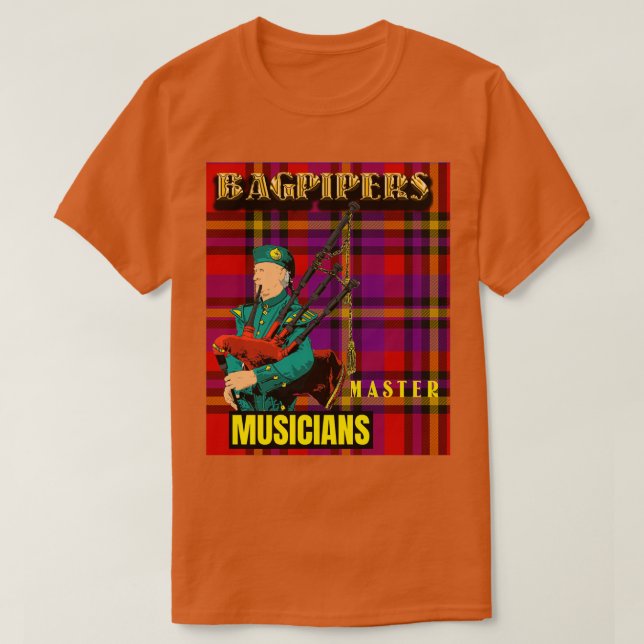 Bagpipers Master Musician 5 T Shirt (Design framsida)