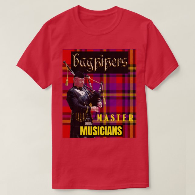 Bagpipers Master Musician 8 T Shirt (Design framsida)