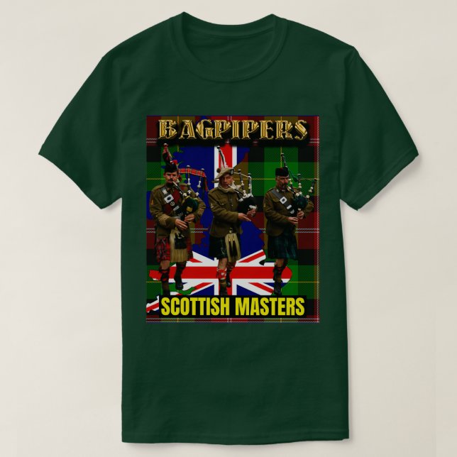 Bagpipers Scottish Masters 1 T Shirt (Design framsida)