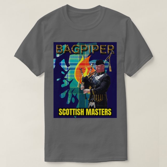 Bagpipers Scottish Masters 3 T Shirt (Design framsida)