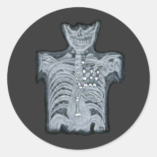 Bagpipes i ditt hjärta - Scottish Ed. Fäst Runt Klistermärke