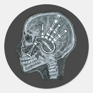 Bagpipes i mitt sinne - Scottish Edition Runt Klistermärke