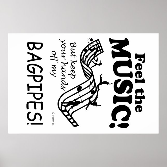 Bagpipes känner musiken poster (Framsidan)