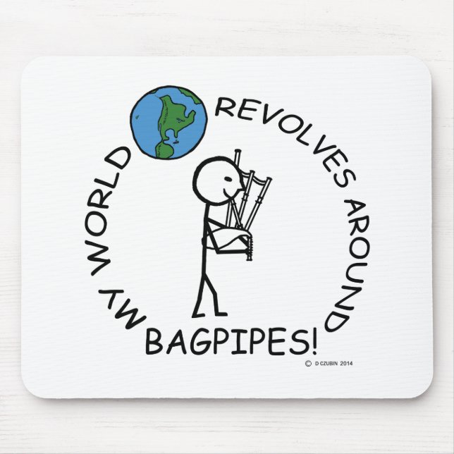 Bagpipes - World Revolves runt Musmatta (Framsidan)