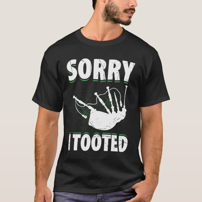 Bagpipor för Bagpiperist Bagpipe Player Bagpiping T Shirt (Framsida)