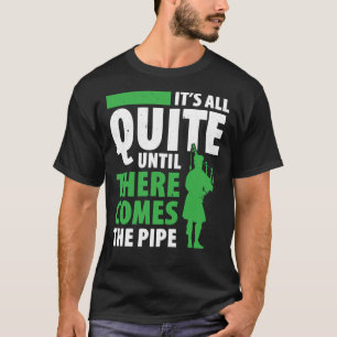 Bagpipor för Bagpiperist Bagpipe Player Bagpiping T Shirt