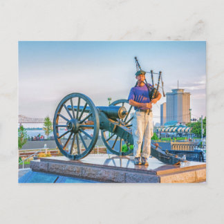 Bagpipor med Sunset Postcard Vykort