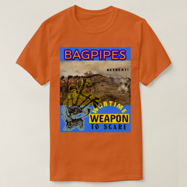 Bagpipor Vapon Krig 1 T Shirt (Design framsida)