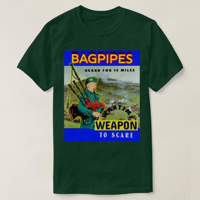 Bagpipor Vapon Krig 5 T Shirt (Design framsida)