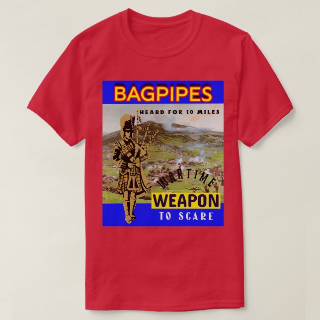 Bagpipor Vapon Krig 6 T Shirt (Design framsida)
