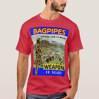 Bagpipor Vapon Krig 6 T Shirt