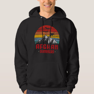 Bagram Luft Base Airfield USAF Afghanistan Distres Hoodie