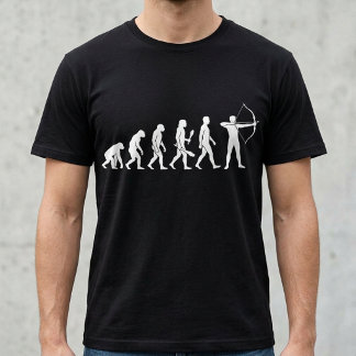 Bågskytt Evolution Bågskytte med båge och pil T Shirt
