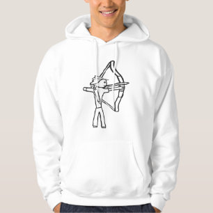 Bågskytt Stickman Hoodie