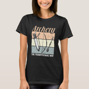 Bågskytte Bågskyttar Bågskytte på traditionellt v T Shirt