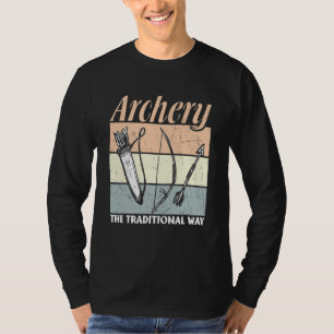 Bågskytte Bågskyttar Bågskytte på traditionellt v T Shirt