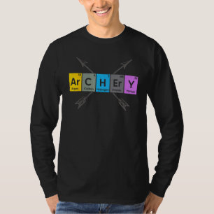 Bågskytte I Periodiska Element nörd Bågskytte Pila T Shirt