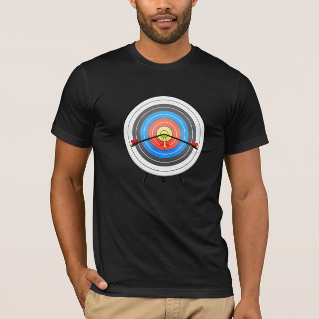 Bågskytte uppsätta som mål manar T-tröja T-shirt (Framsida)