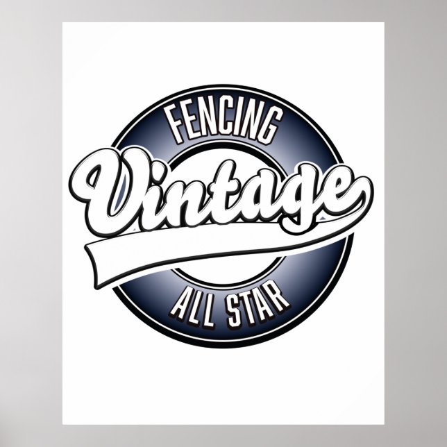Bågskytte Vintage all star Poster (Framsidan)