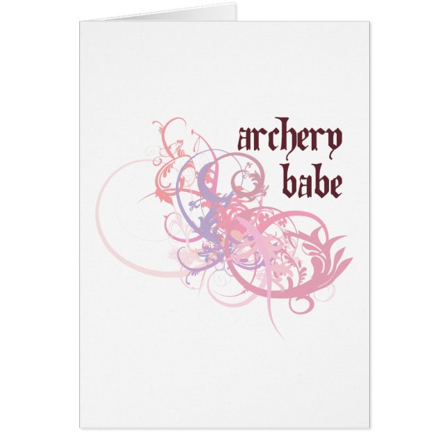 BågskytteBabe Hälsningskort (Framsidan)