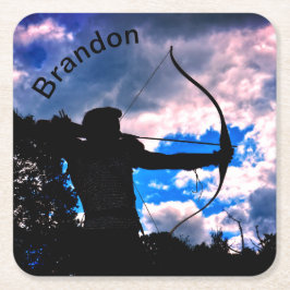 Bågskytten Underlägg Papper Kvadrat