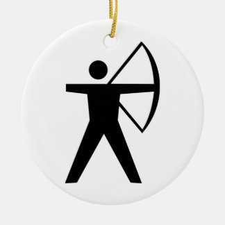 Bågskytteornament Julgransprydnad Keramik