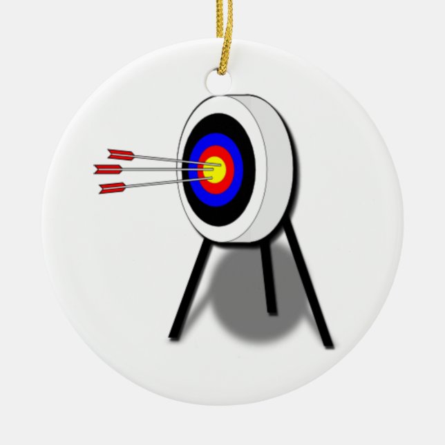 Bågskytteornament Julgransprydnad Keramik (Framsidan)
