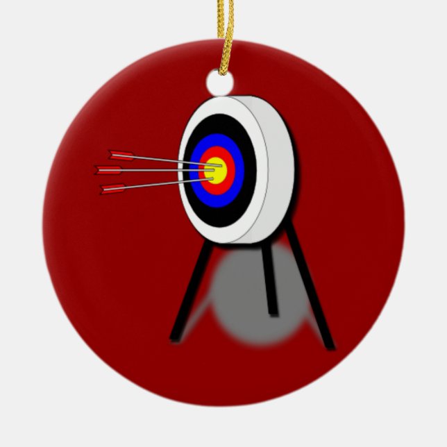 Bågskytteornament Julgransprydnad Keramik (Framsidan)