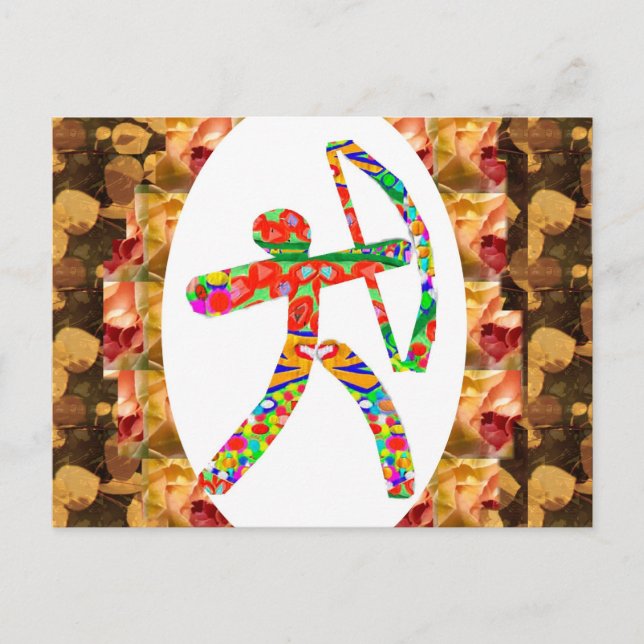 BÅGSKYTTEsportar: Bakhåll för mördare för pil för Vykort (Framsida)