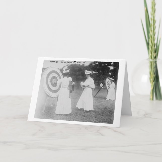 Bågskytteturnering i Boston, MORSOR fotograferar Kort (Framsida)