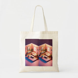 BAGSMART Tote Bag for Women, Lightweight Puffy Tygkasse