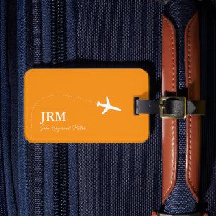 BagTag orange-Färg för flygplansresor Bagagebricka