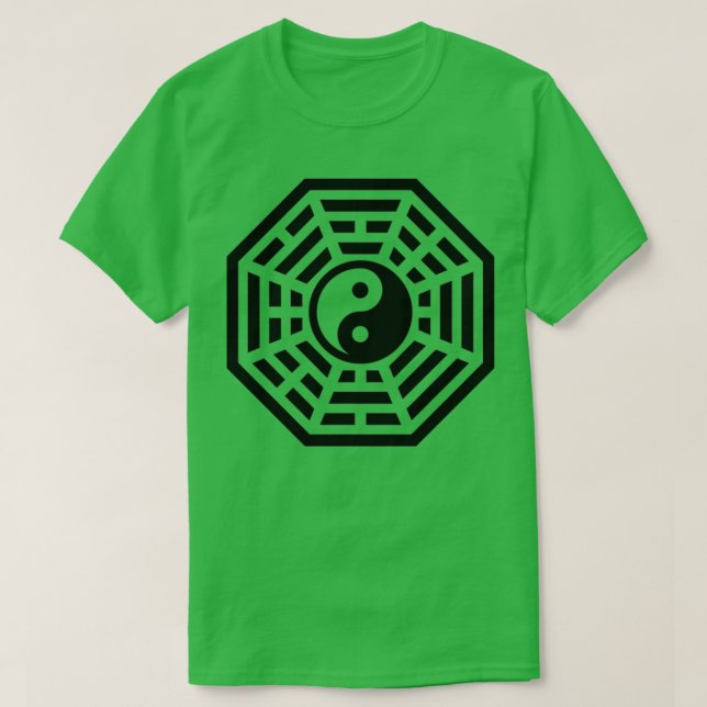 Bagua Pakua Yin Yang Chi Feng Shui Martial Arts T Shirt (Design framsida)