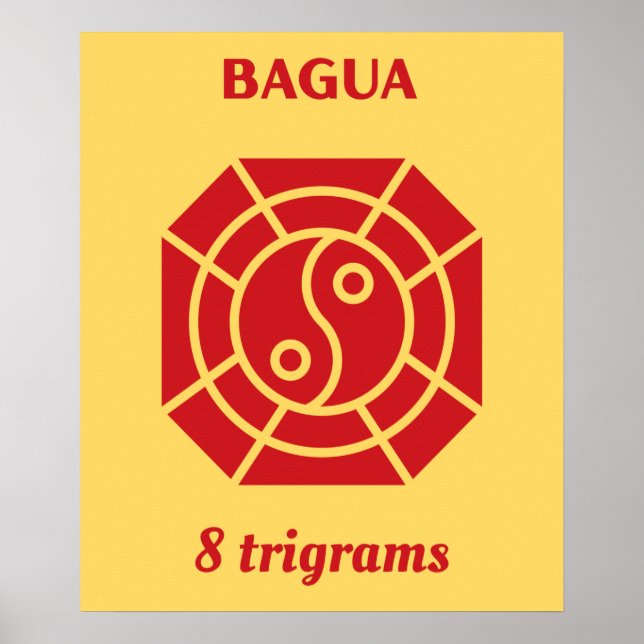 Bagua Red - FengShui Poster (Framsidan)