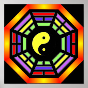 Bagua Yin Yang affisch