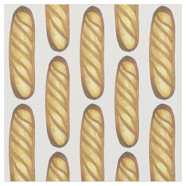 Baguette Fransk Loaf of Bread Bakery Boulangerie Tyg (Närbild)