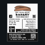 Baguettes, bakers, bakerbutiks-Advert, färsk Flygblad<br><div class="desc">Färska Baguettes,  Bakers,  bageributiksannonser i Affärskortet Store.</div>