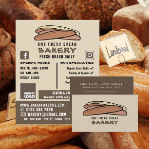 Baguettes, bakers, bakerbutiks-Advert, färsk Reklamblad