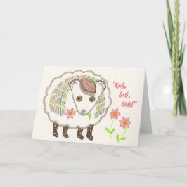 Bah bah bah notecard kort