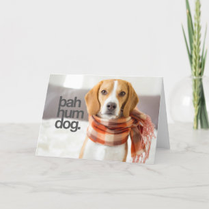 "Bah Hum Hund" Beagle Helgkort