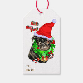 Bah Hum Pug jul Presentetikett