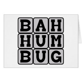 Bah Humbug, anti-Jul Sentiment Hälsningskort