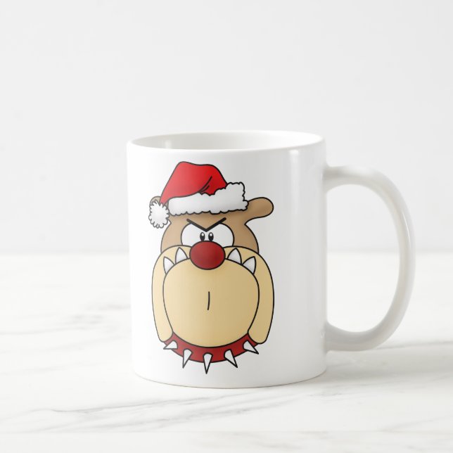Bah Humbug Bulldog Kaffe Mugg (Höger)