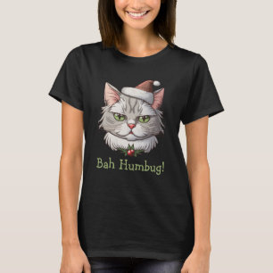 Bah Humbug Cat jul T Shirt