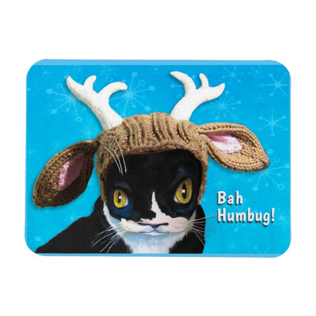 Bah Humbug Cat Magnet (Horisontell)