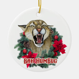 Bah Humbug Cougar Julgransprydnad Keramik