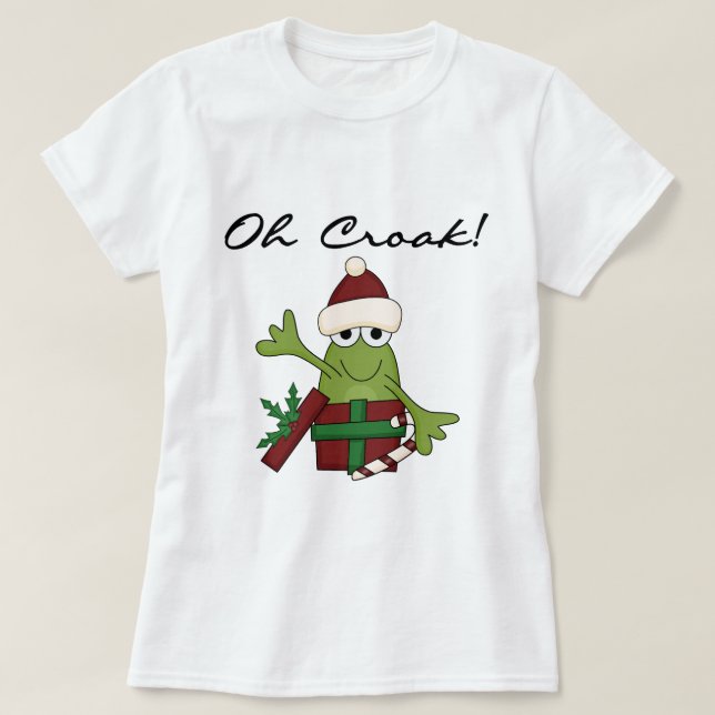 Bah Humbug Frog jul Tshirts och Gifts (Design framsida)