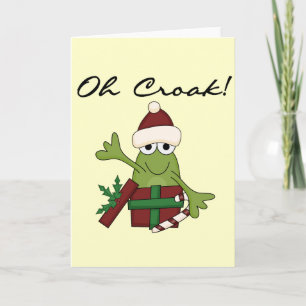 Bah Humbug Frog jul Tshirts och Gifts Helgkort